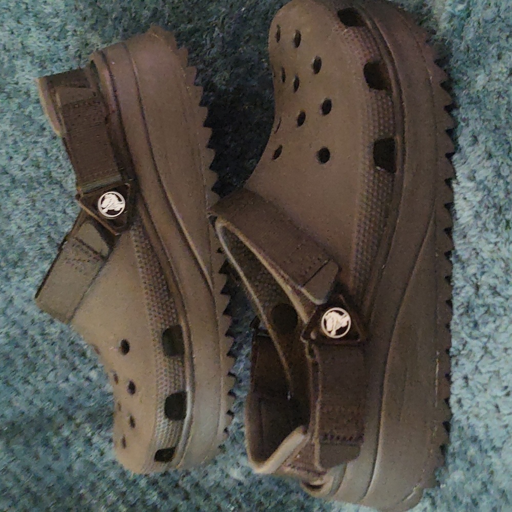 Crocs Black Unisex Hiker Clogs W9/M7